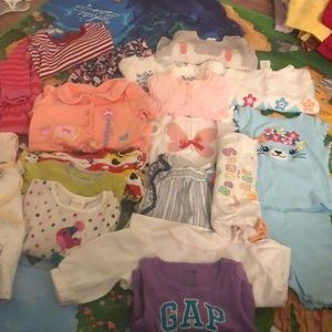 Bundle of baby girl clothes